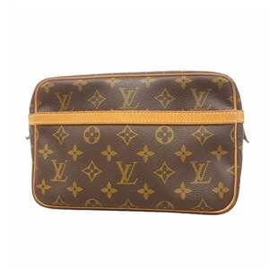LOUIS VUITTON Authentic Brown Monogram Clutch Bag